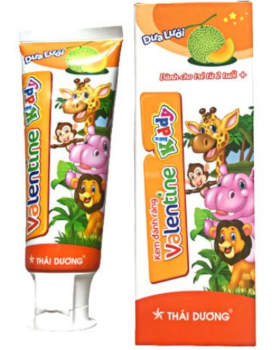 Kem đánh răng trẻ em Valentine Kiddy 50gr