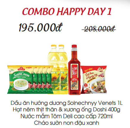 COMBO HAPPY DAY 1