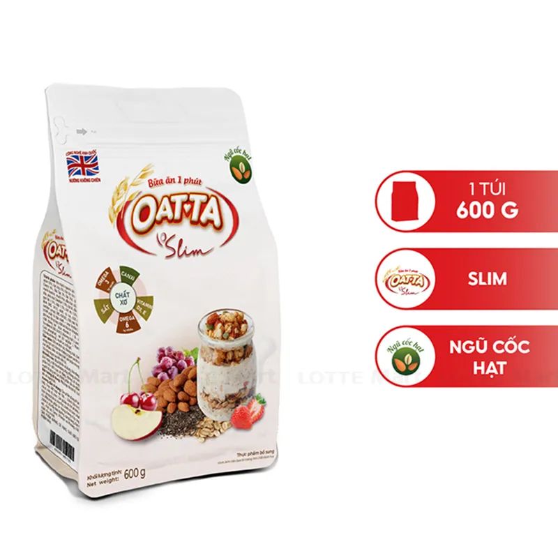 Bữa ăn 1 phút - Oatta slim 600gr