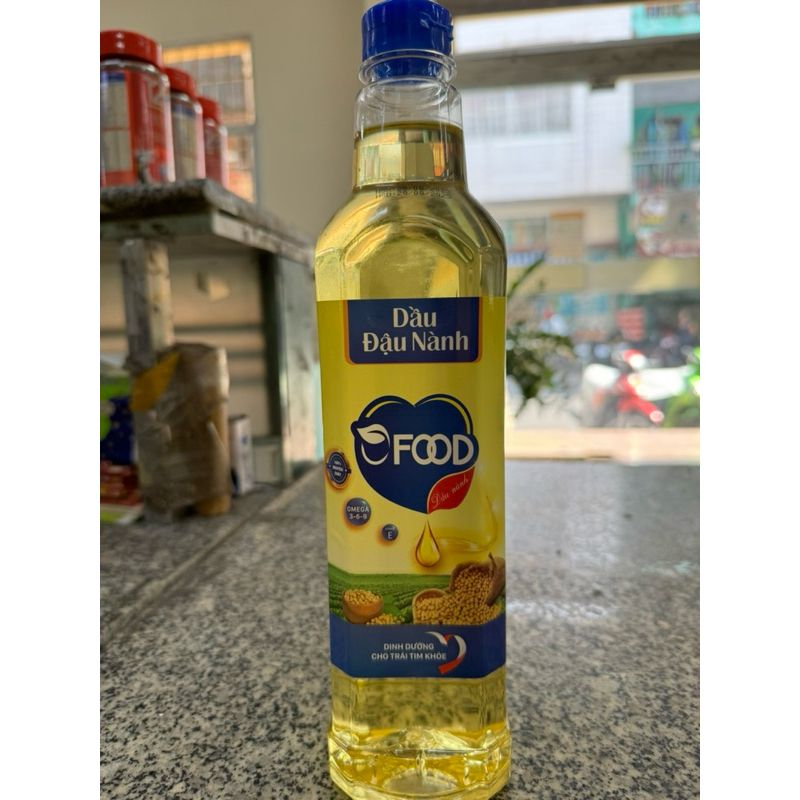 Dầu đậu nành O Food loại 1 lit (12 chai/thùng) - LK