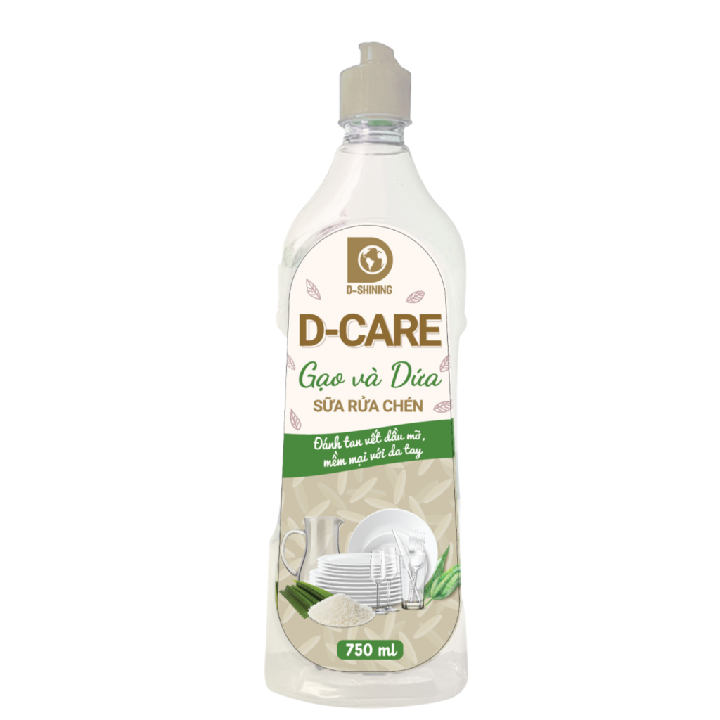 Sữa rửa chén D-Care Gạo và Dứa 15chai x 750ml