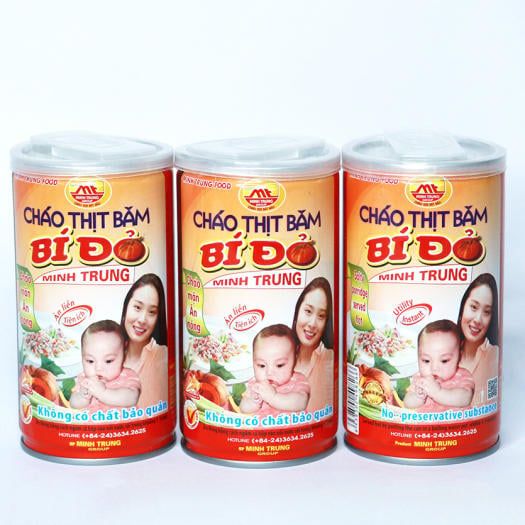 CHÁO THỊT BẰM BÍ ĐỎ 365g -MT