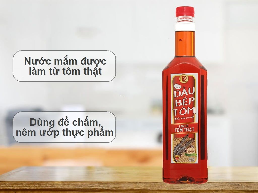 Nước mắm Đầu Bếp Tôm Cao cấp 18chai x 720ml