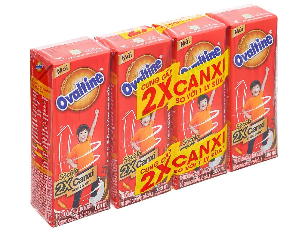 OVALTINE-SUA LM X2 CANXI SOCOLA 180MLX4
