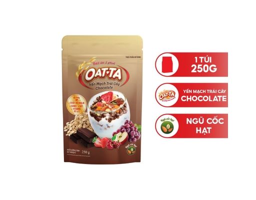 Oatta – Yến mạch trái cây Chocolate 250g