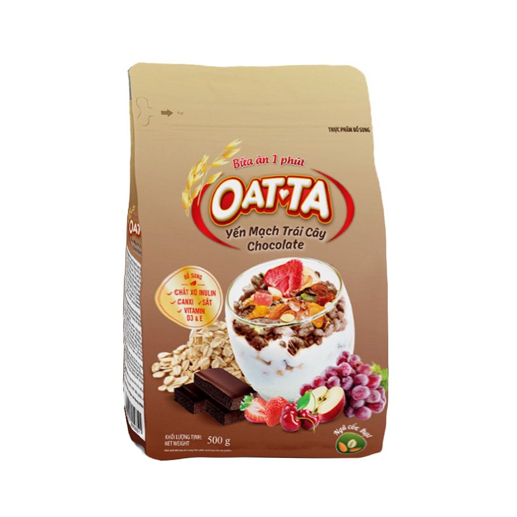 Oatta – Yến mạch trái cây Chocolate 500g