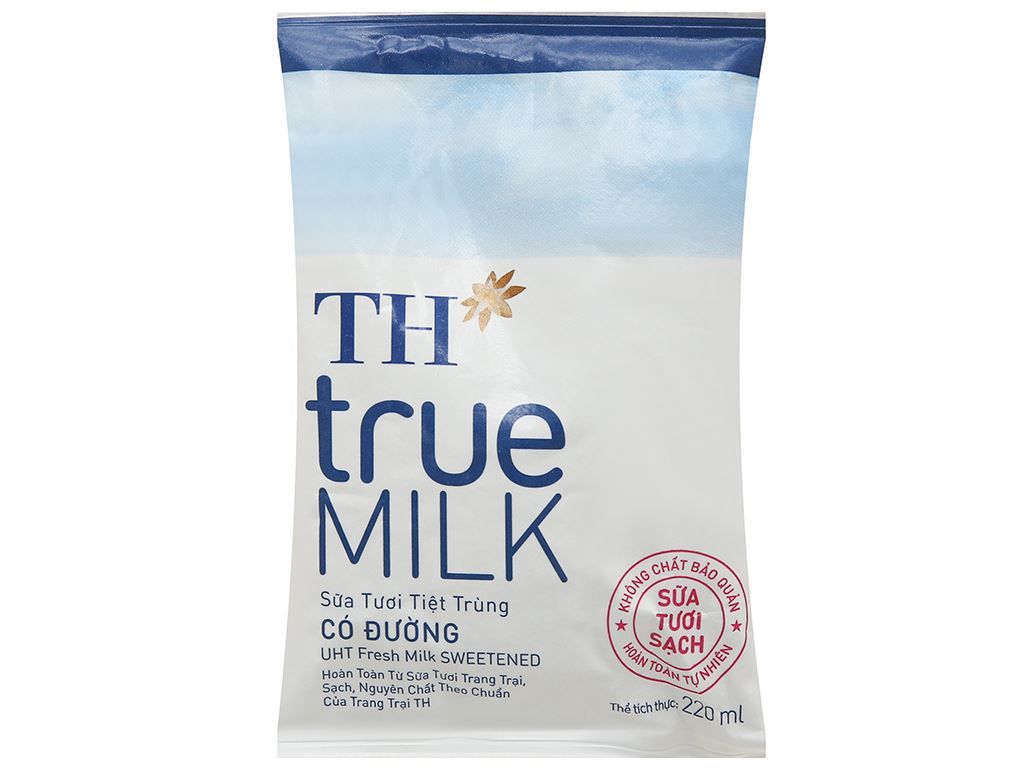 STTT TH True milk có đường 220ml ( gói )