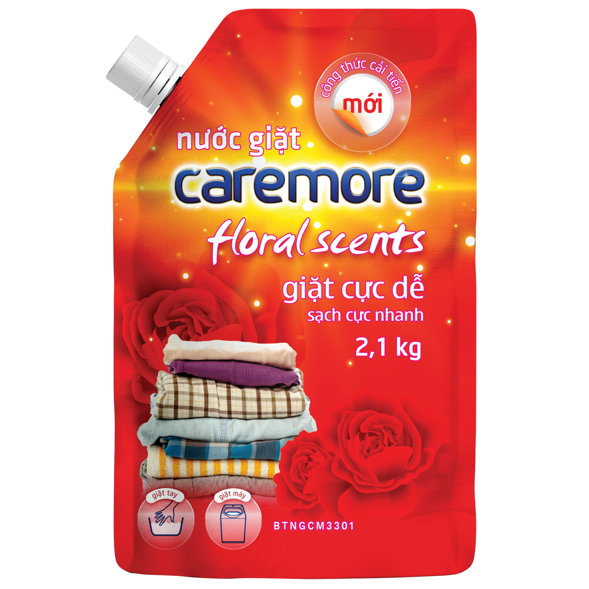 Nước giặt đậm đặc Caremore túi 2,1kg