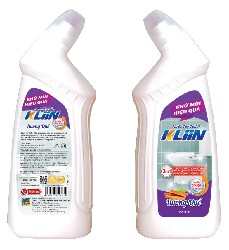 Nước tẩy toilet Kliin hương quế 750gr
