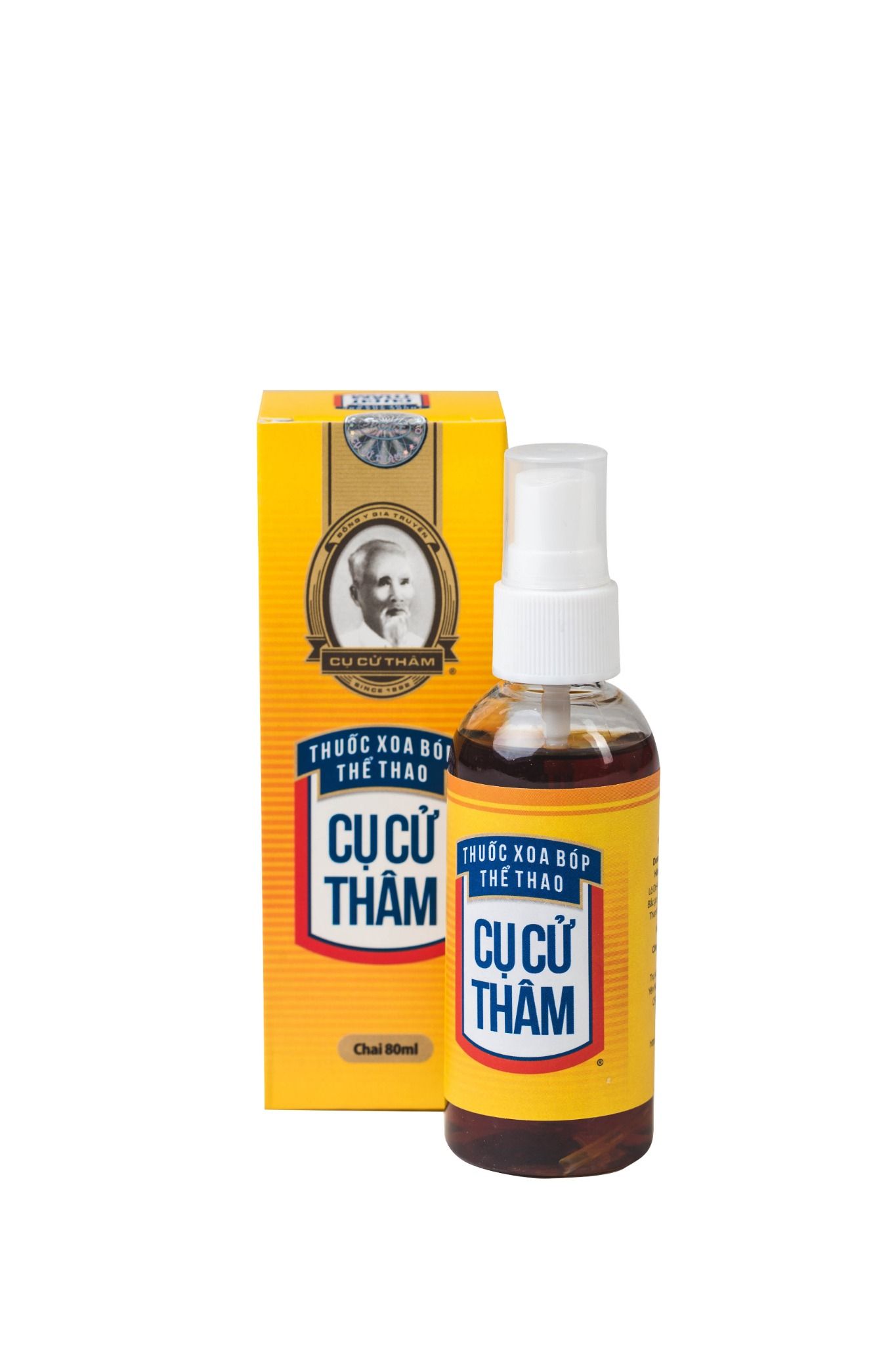 Dầu xoa bóp đa năng Cụ Cử Thâm 80ml (36 chai/thùng)