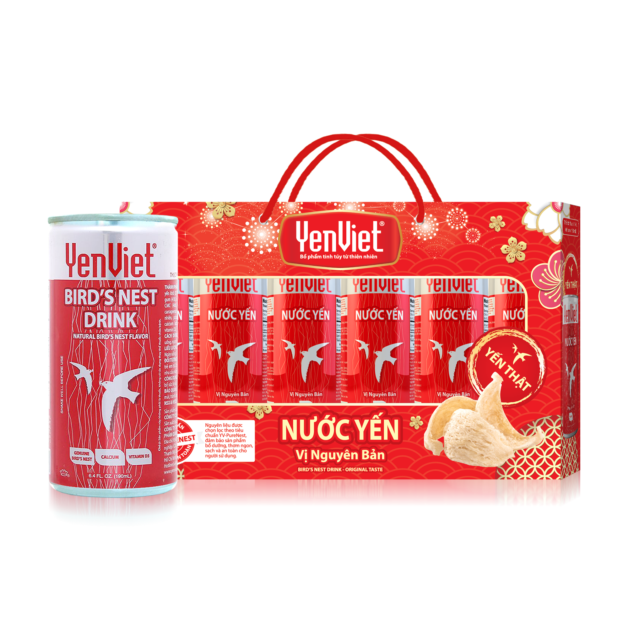 Yến nước hương tự nhiên 6x190ml (hộp quà)