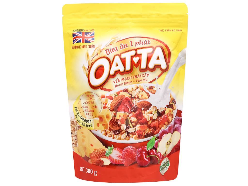 Yến Mạch Trái Cây Hạnh nhân - Phô mai 300g