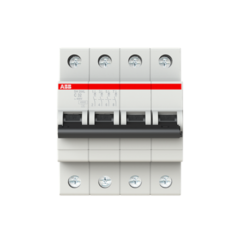 Cầu dao tự động MCB ABB 4P 63A 4.5KA (SH204L-C63)