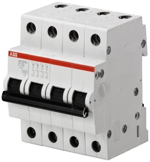 Cầu dao tự động MCB ABB 4P 20A 4.5KA (SH204L-C20)