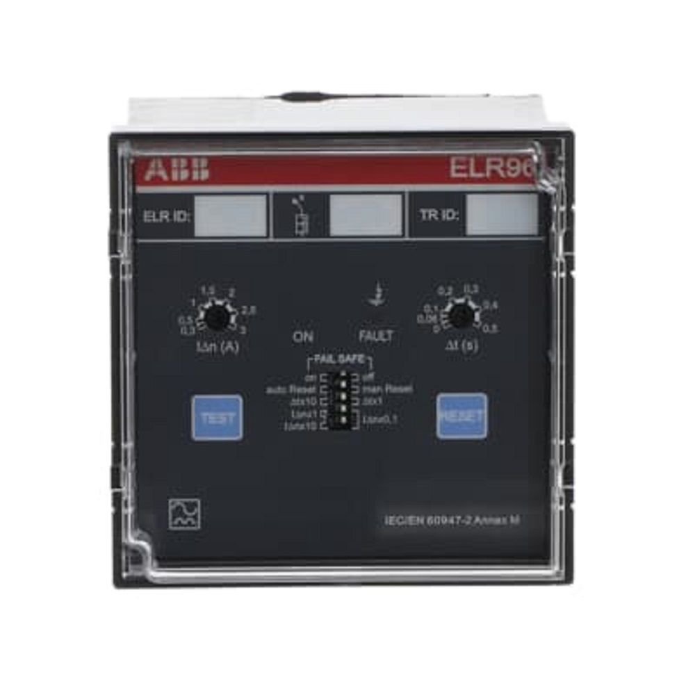 Dòng rò I∆n 0.03 - 30A, thời gian ngắt 0 - 5 s, 01 tiếp điểm ngõ ra ELR96V24
