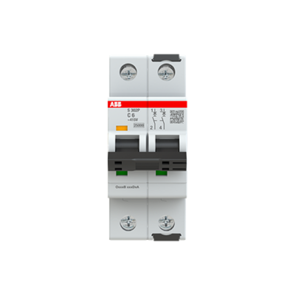 Cầu dao tự động MCB ABB 2P 63A 15KA (S302P-C63)