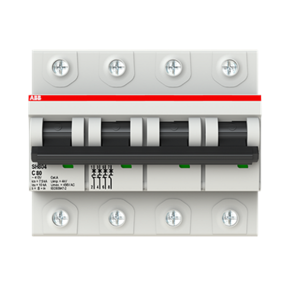 Cầu dao tự động MCB ABB 4P 125A 10KA (SH804-C125)