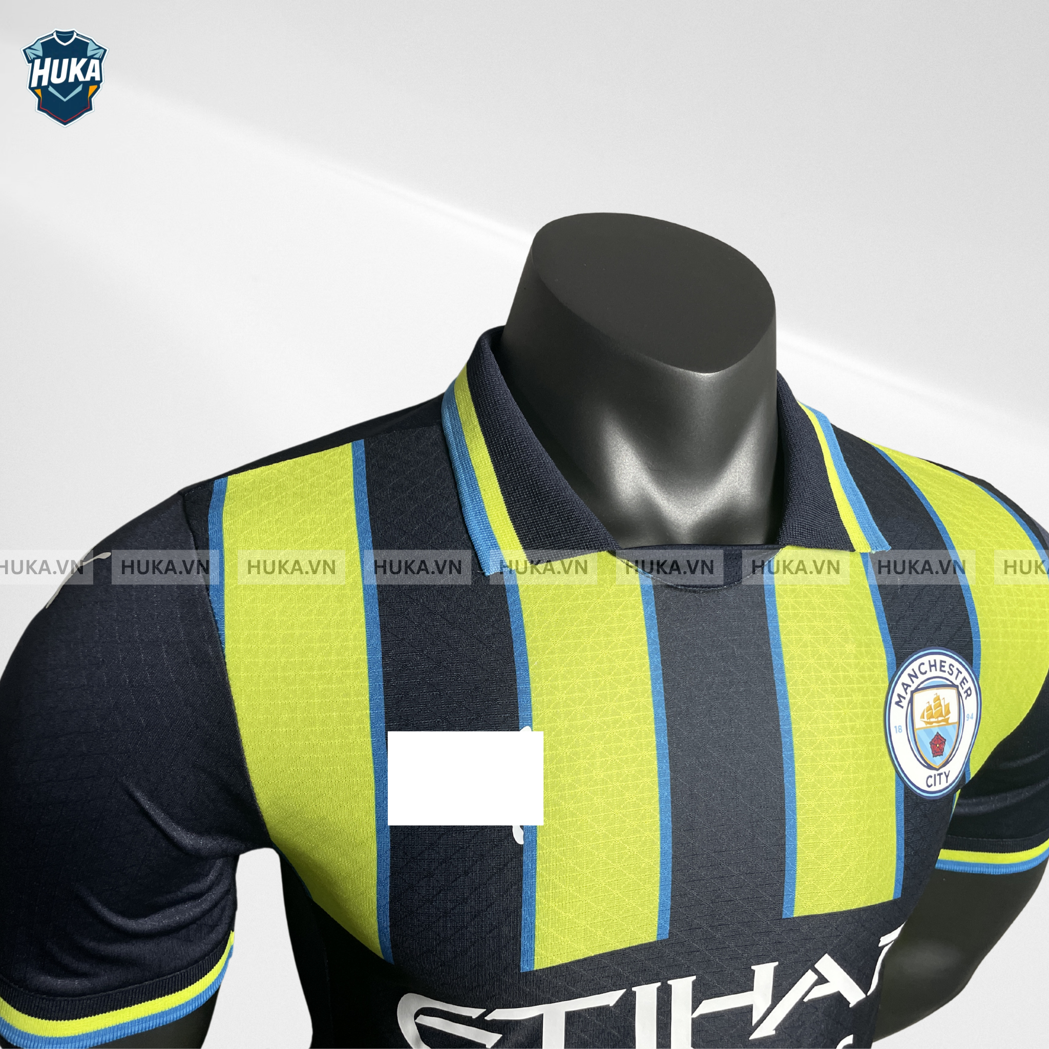 Áo Manchester City sân khách vàng đen 24/25 bản Player