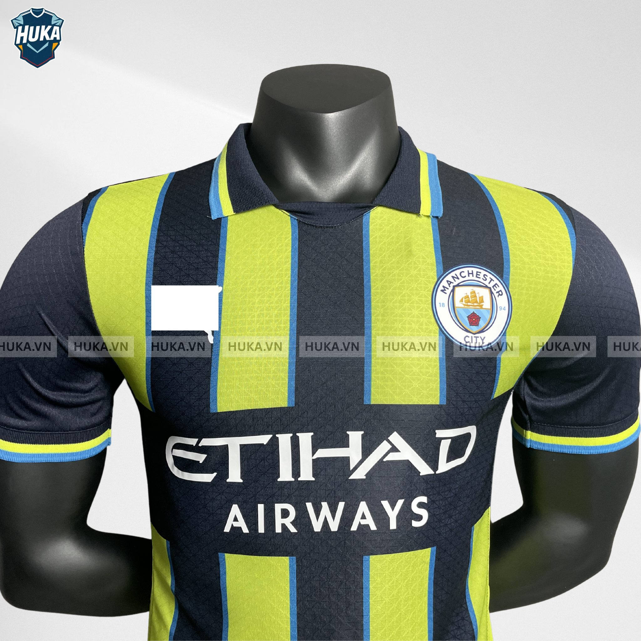 Áo Manchester City sân khách vàng đen 24/25 bản Player