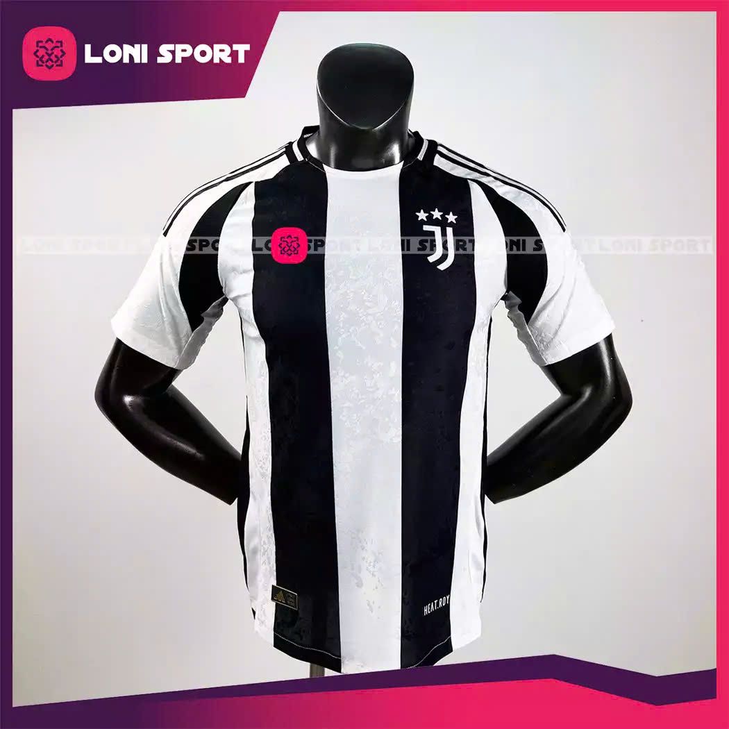 Áo Juventus sân nhà trắng đen 24/25 bản Player