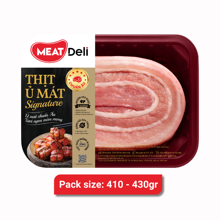 (PRE)Thịt Ba rọi heo MEATDELI signature 450gr