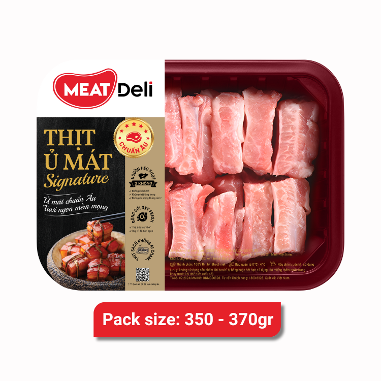 Sườn non heo MEATDeli signature 400gr