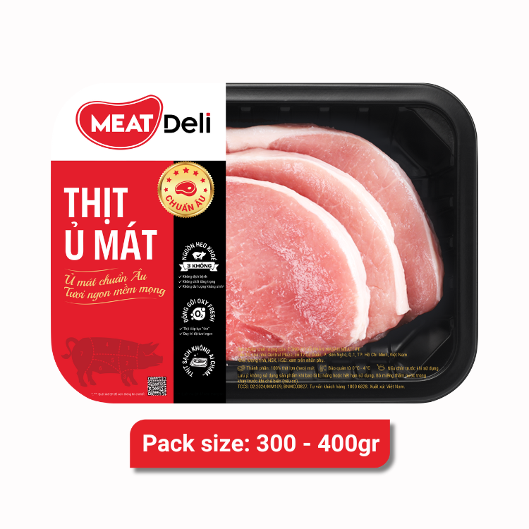 Thịt Cốt lết heo MEATDeli 400gr