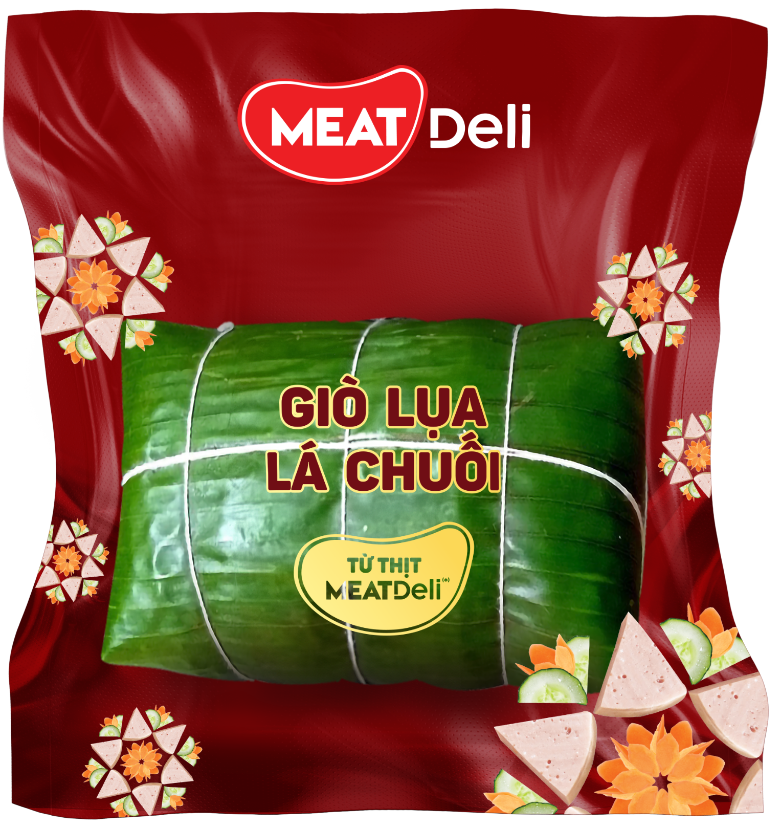 Giò lụa lá chuối MEATDELI 250gr