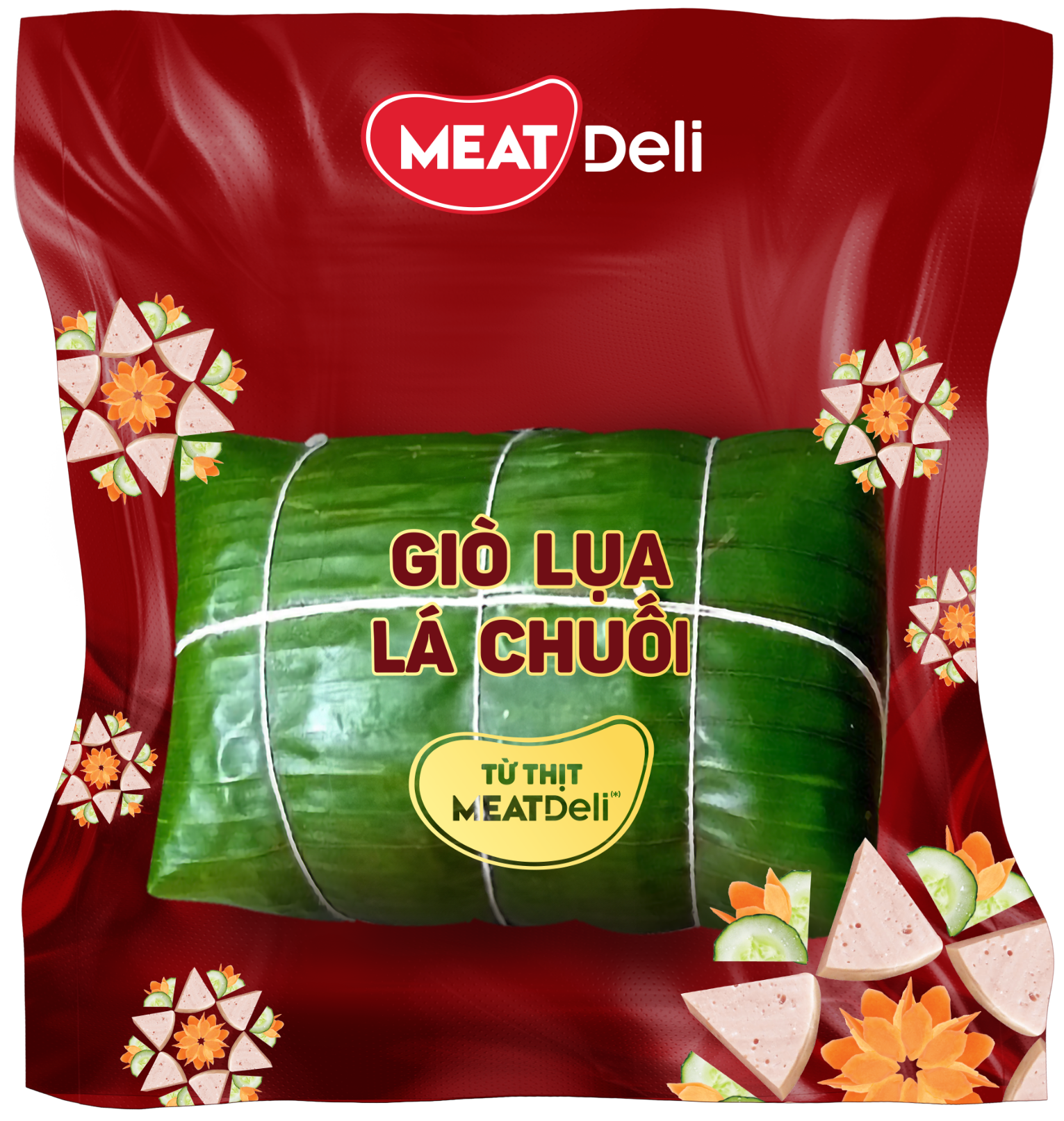Giò lụa lá chuối thượng hạng MEATDeli 1KG