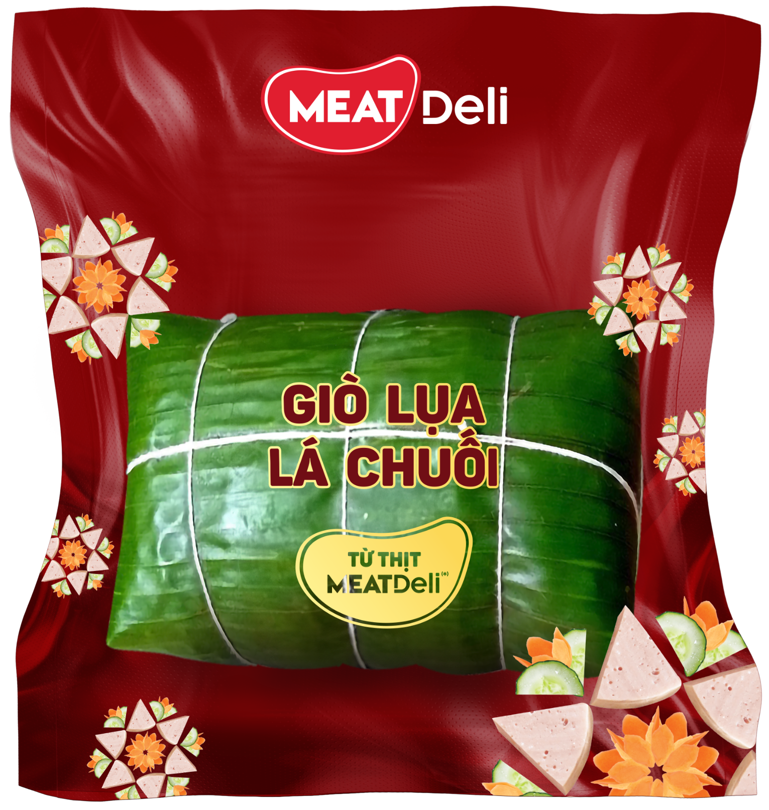 Giò lụa lá chuối thượng hạng MEATDeli 1KG