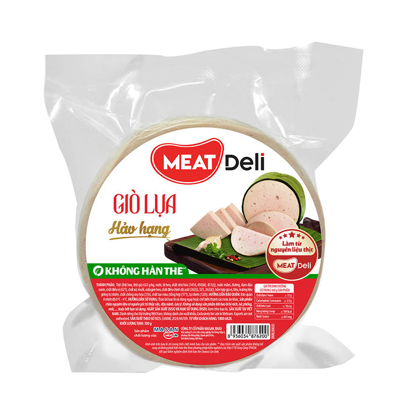 Giò lụa hảo hạng MEATDeli cắt khoanh 300gr