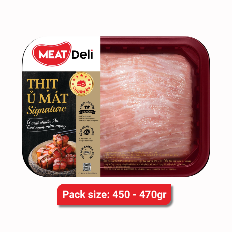 Thịt nạc nọng phú quý MEATDeli signature 470gr