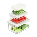 Bộ 3 hộp thực phẩm tritan chữ nhật Hokaido 500 - 1000 - 2000 ml
