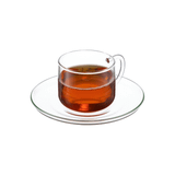 Bộ 6 tách trà kèm đĩa thuỷ tinh Nikko 150 ml