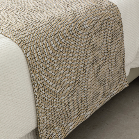 Chăn & Gối Phong Cách Tự Nhiên - Cotton & Linen Màu Be