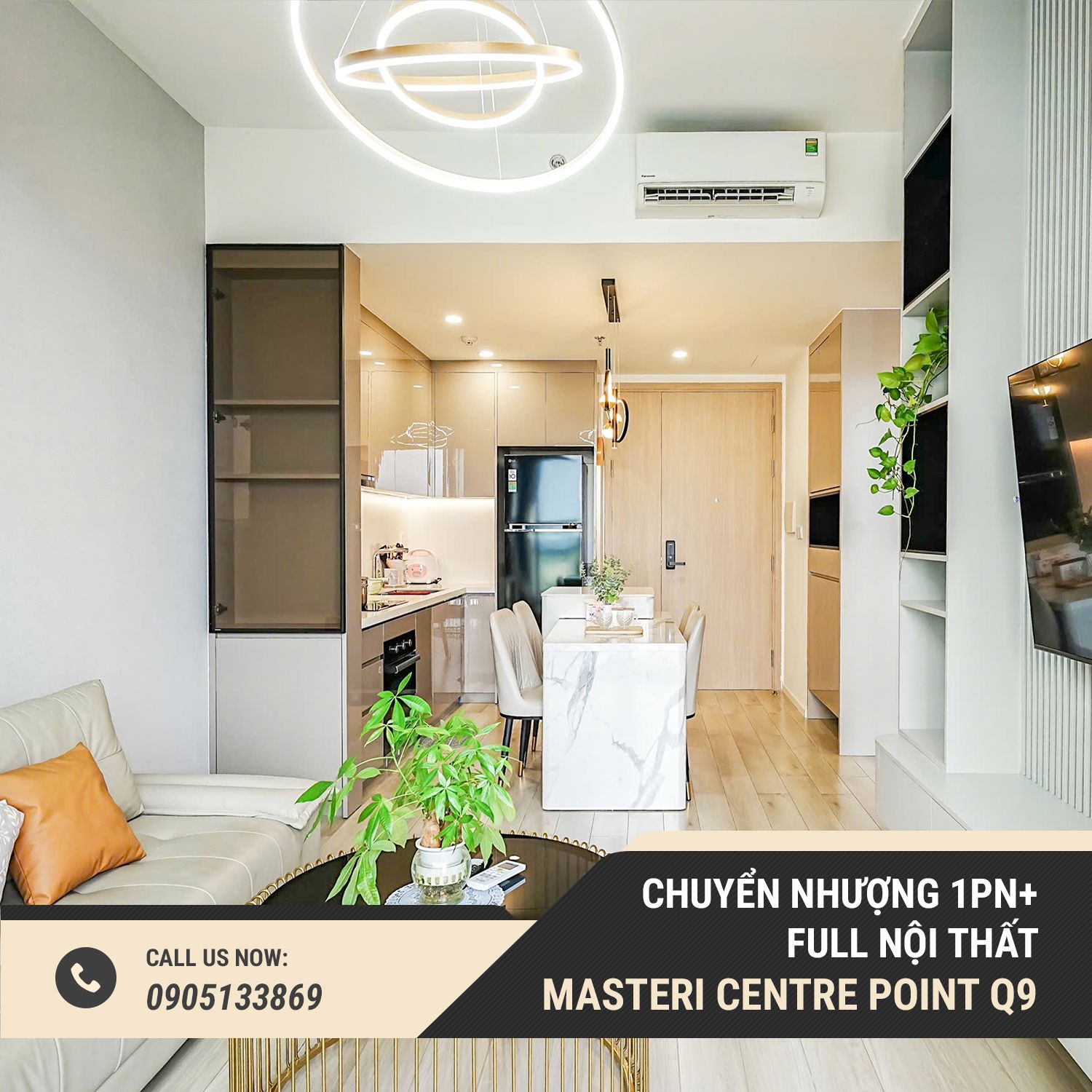 Chuyển Nhượng Căn 1PN+ Full Nội Thất Tại Tòa E1 - Masterise Homes Quận 9