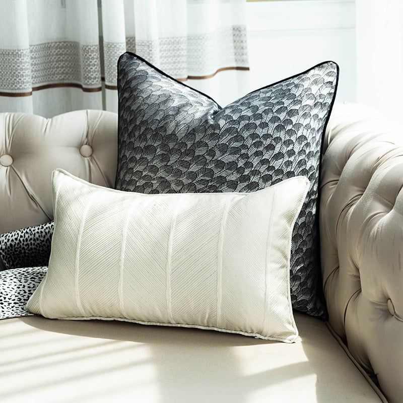 Modern jacquard cushion