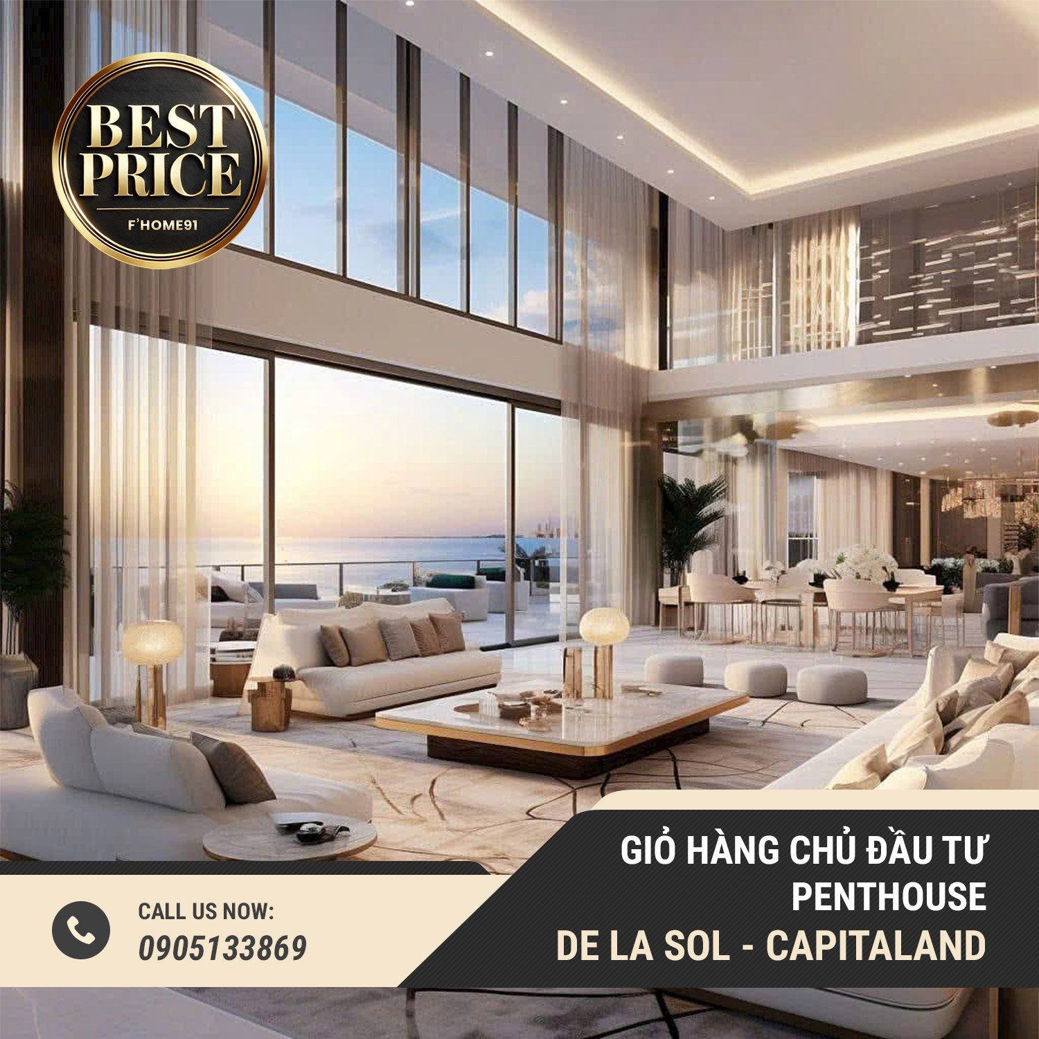 Penthouse De La Sol Quận 4 – Chỉ 87 Triệu/m² | Chủ Đầu Tư CapitaLand