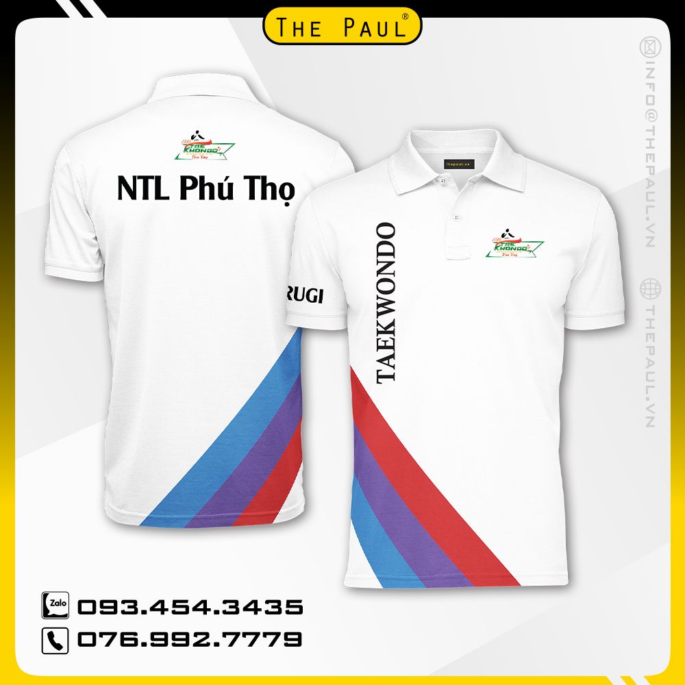 Áo thun cổ trụ chuyển nhiệt Taekwondo Quảng Ninh