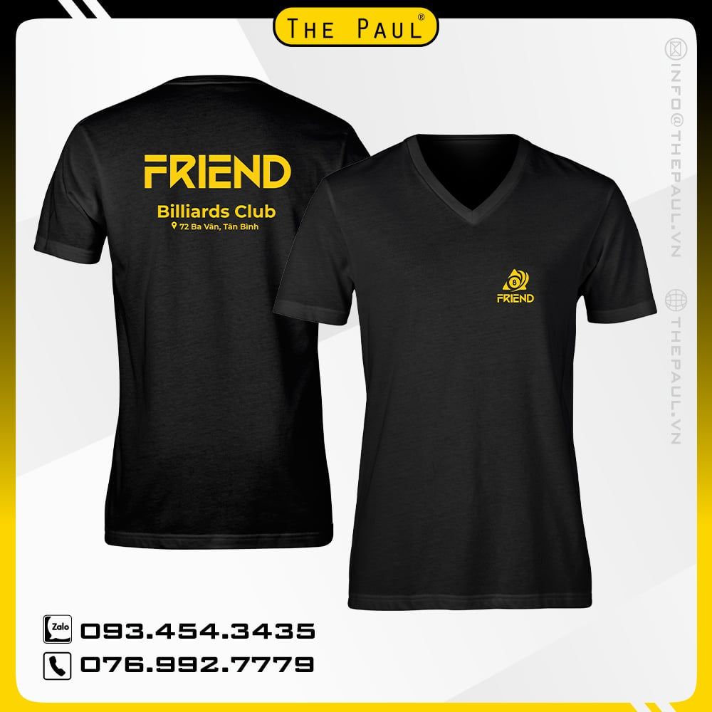Áo thun cổ tim Bida Friend