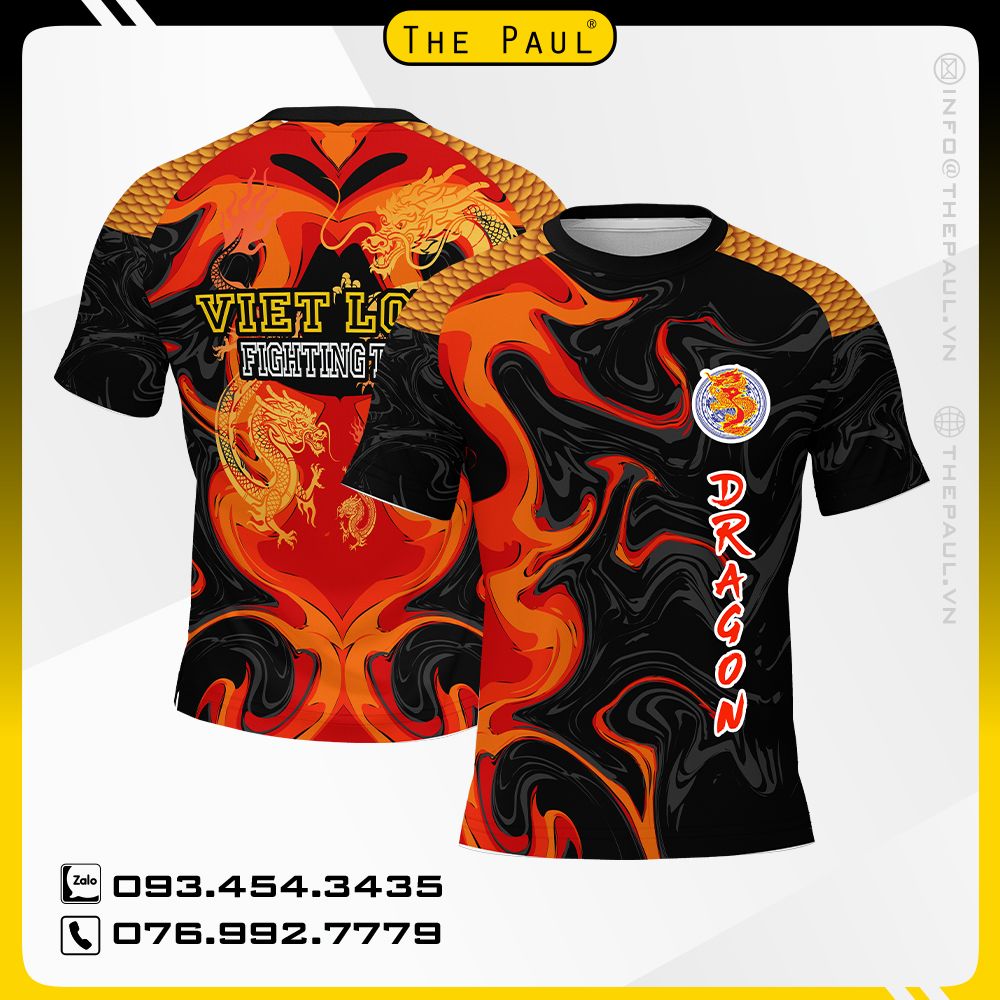 Áo thun cổ tròn Raplan Dragon