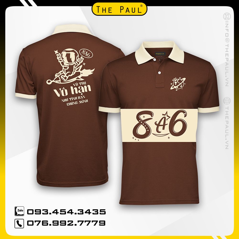 Áo thun cổ trụ 8a6