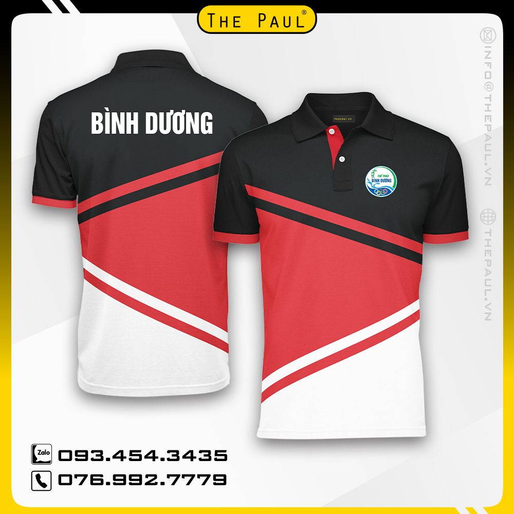 Áo thun cổ trụ chuyển nhiệt Taekwondo Bình Dương