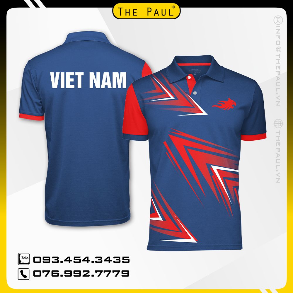 Áo thun cổ trụ chuyển nhiệt Việt Nam