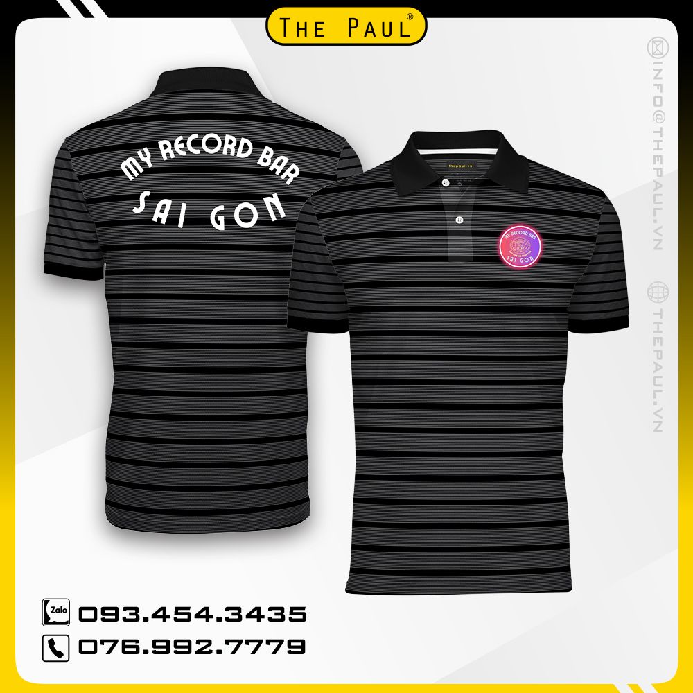 Áo thun cổ trụ My Record