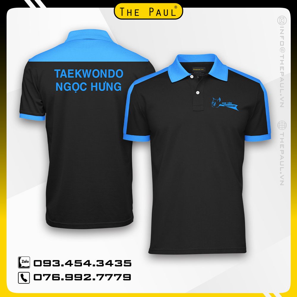 Áo thun cổ trụ Taekwondo Ngọc Hưng