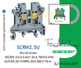 Cầu đấu dây mắt rời CTS2.5 - Cầu đấu mắt rời 0.5-2.5mm² 24A 750V - Cầu đấu mắt rời dùng cho dây 2.5mm - Cầu đấu connectech Salzer