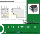 Relay Nhiệt Schneider - LRD Tesys D series - Đuôi Nhiệt Schneider LRD16 (9-13)A - rơ le nhiệt schneider