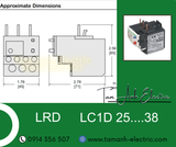 Relay Nhiệt Schneider - LRD Tesys D series - Đuôi Nhiệt Schneider LRD22 (16-24)A - rơ le nhiệt schneider