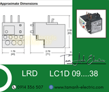 Relay Nhiệt Schneider - LRD Tesys D series - Đuôi Nhiệt Schneider LRD07 (1.6-2.5)A - rơ le nhiệt schneider